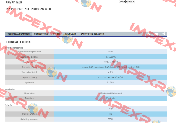 AK1/AP-1A8R Micro Detectors / Diell (now Datasensing)