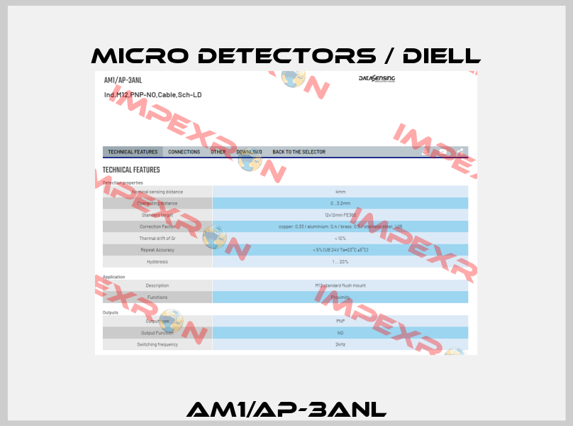 AM1/AP-3ANL Micro Detectors / Diell