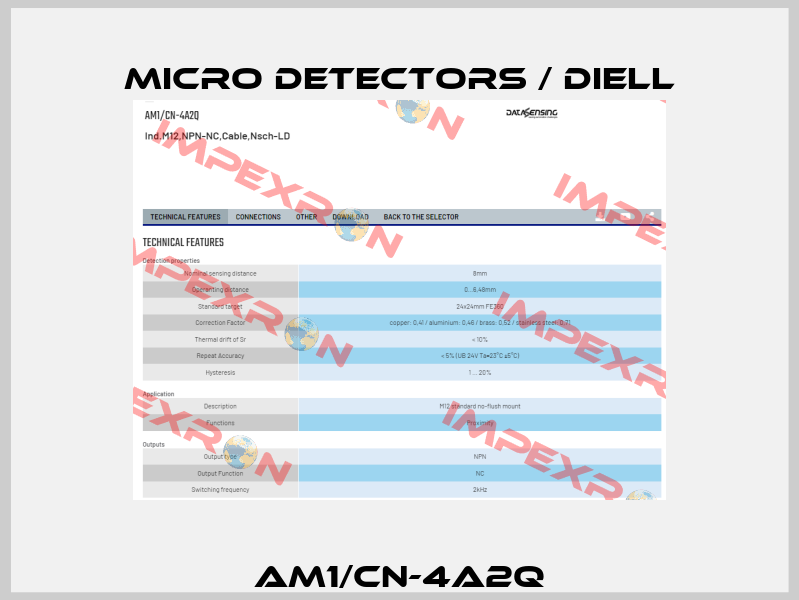 AM1/CN-4A2Q Micro Detectors / Diell