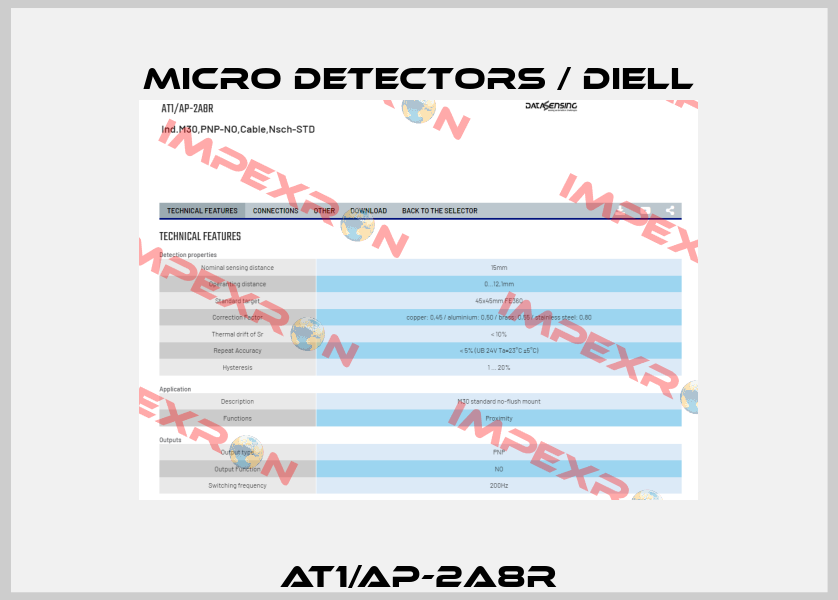 AT1/AP-2A8R Micro Detectors / Diell