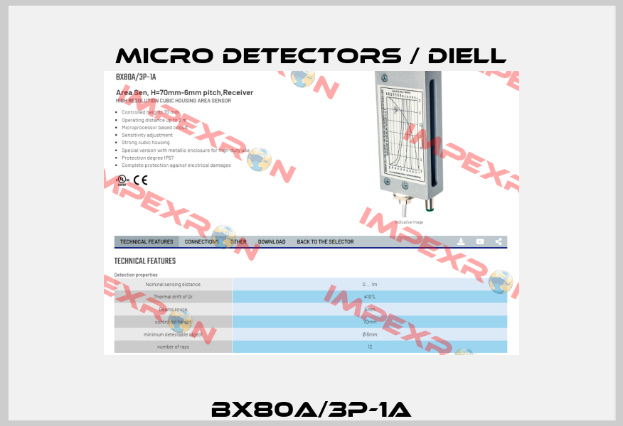 BX80A/3P-1A Micro Detectors / Diell