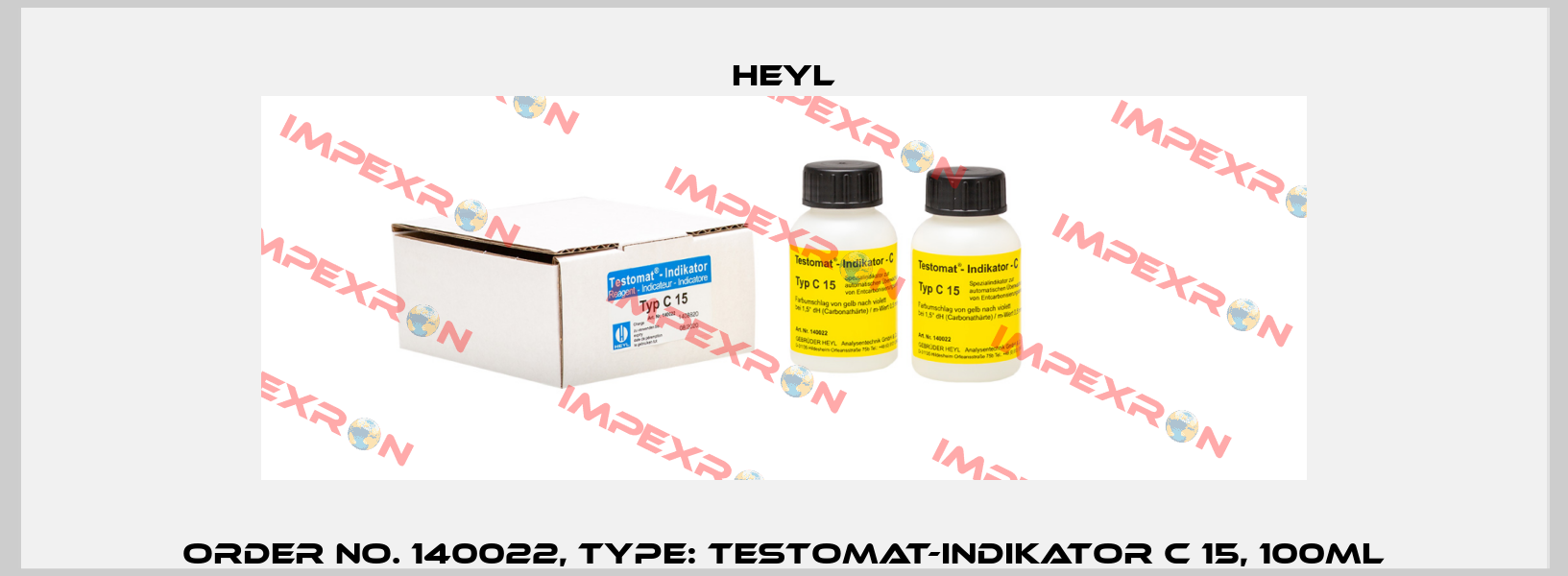 Order No. 140022, Type: Testomat-Indikator C 15, 100ml Heyl