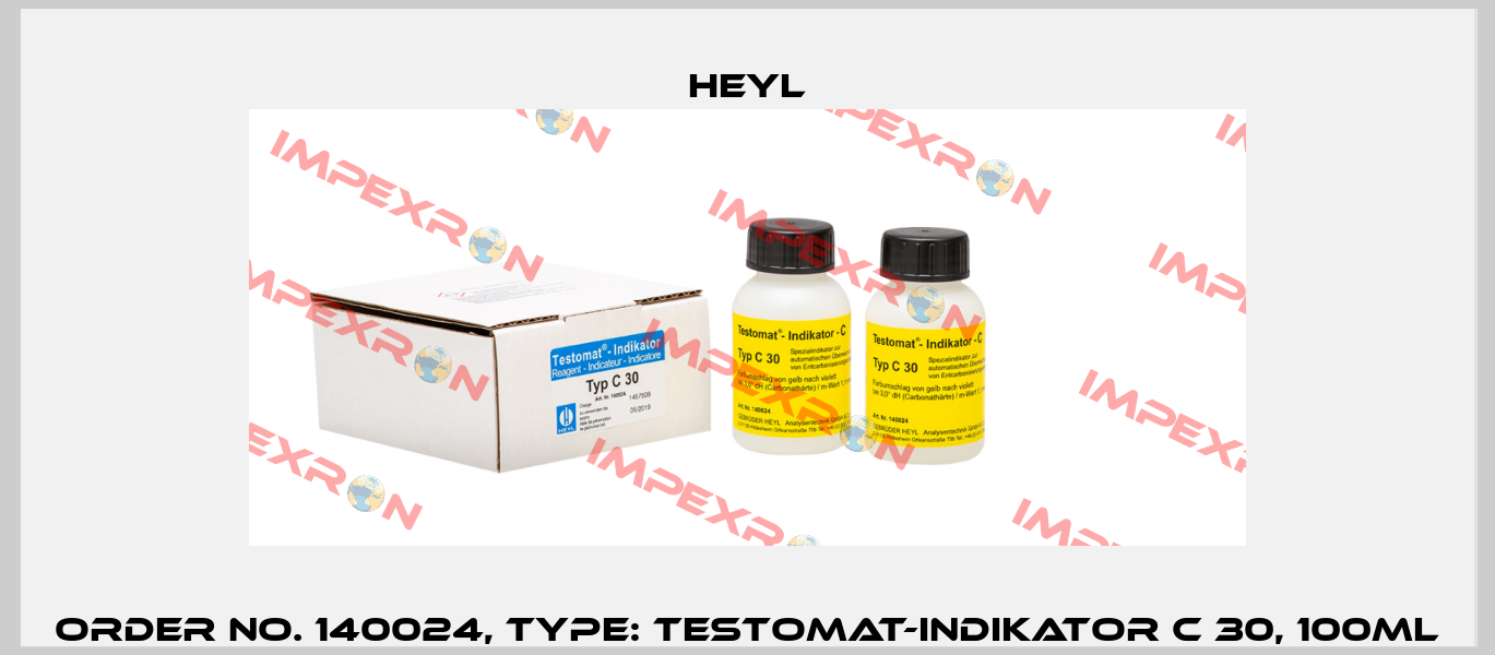 Order No. 140024, Type: Testomat-Indikator C 30, 100ml Heyl