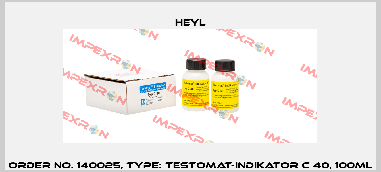 Order No. 140025, Type: Testomat-Indikator C 40, 100ml Heyl