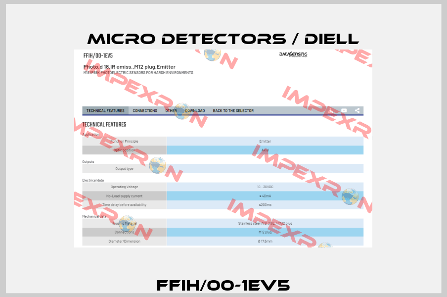 FFIH/00-1EV5 Micro Detectors / Diell