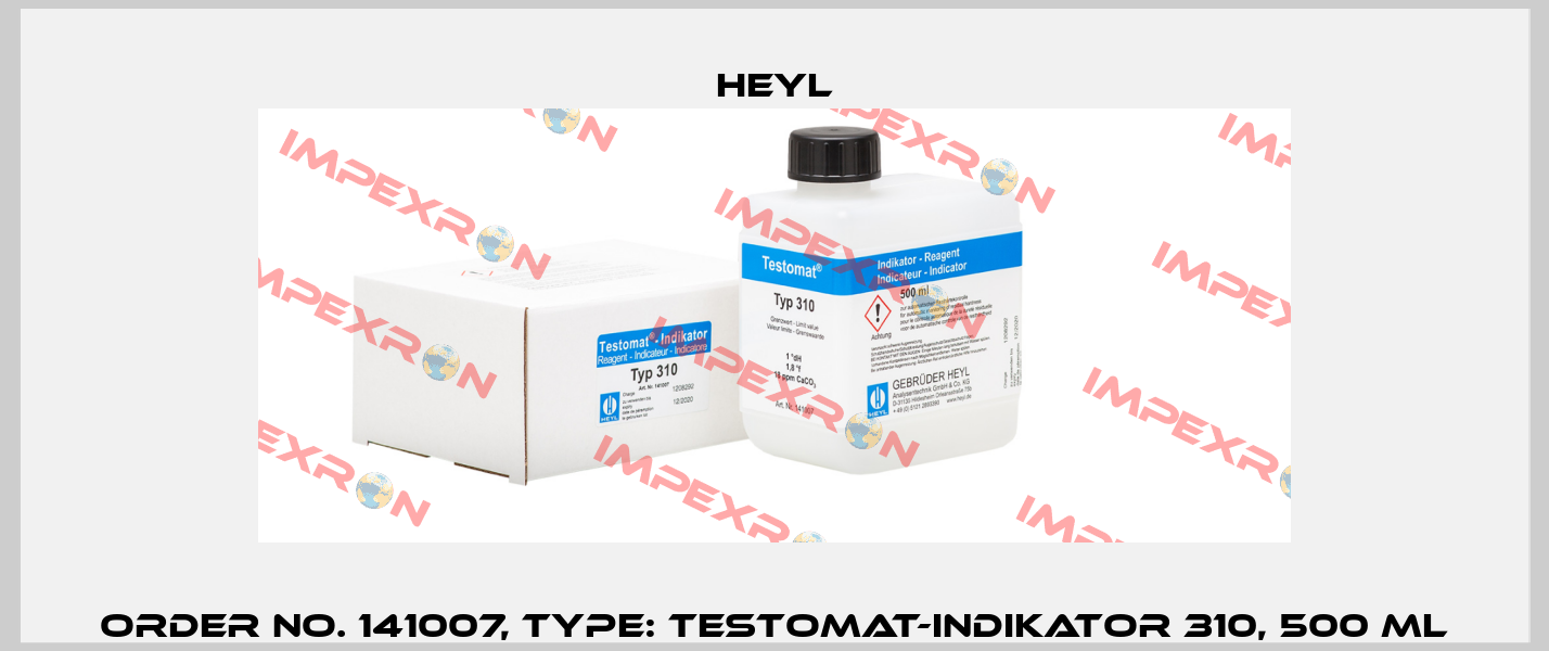 Order No. 141007, Type: Testomat-Indikator 310, 500 ml Heyl