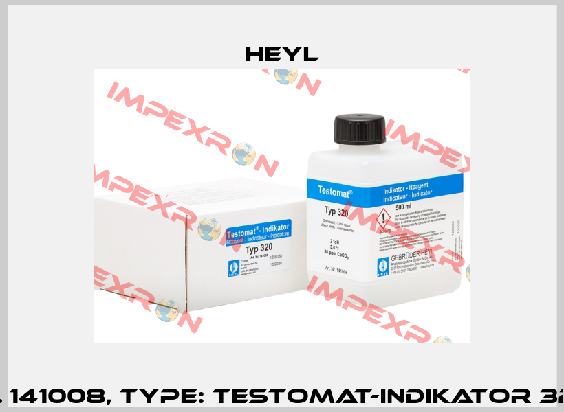Order No. 141008, Type: Testomat-Indikator 320, 500 ml Heyl