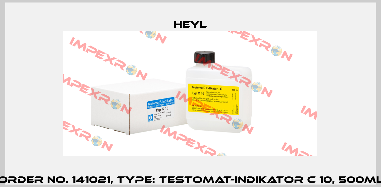 Order No. 141021, Type: Testomat-Indikator C 10, 500ml Heyl