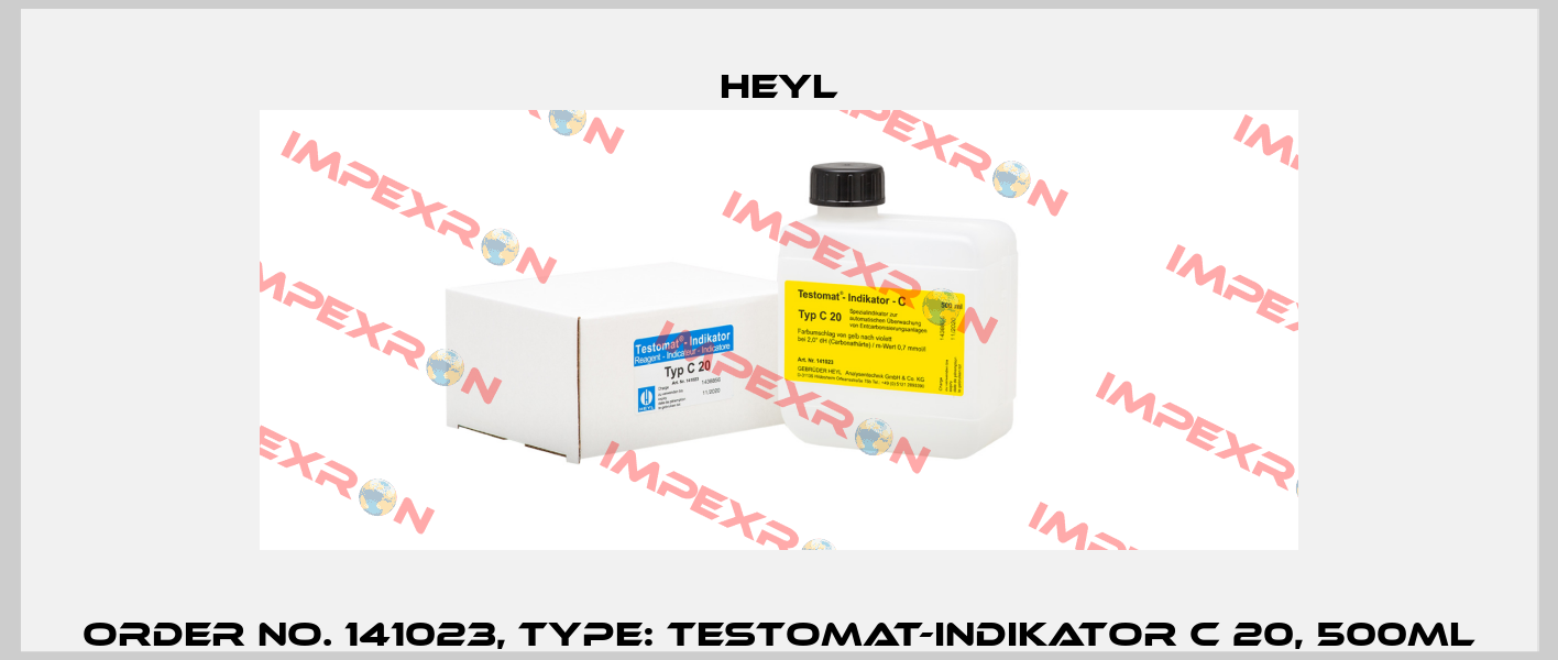Order No. 141023, Type: Testomat-Indikator C 20, 500ml Heyl