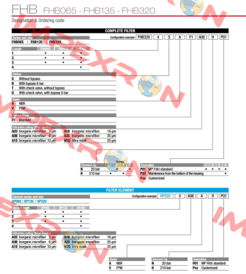 FHB-065-1-B-A-F1-A25-N-P01 MP Filtri