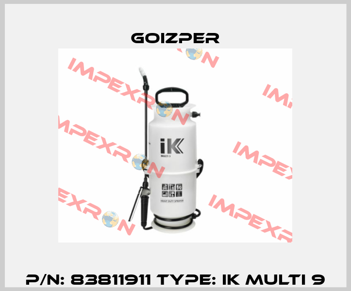 P/N: 83811911 Type: IK Multi 9 Goizper