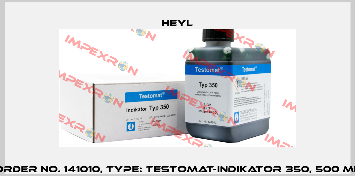 Order No. 141010, Type: Testomat-Indikator 350, 500 ml Heyl