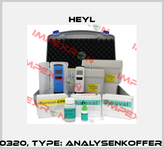 Order No. 410320, Type: Analysenkoffer Kesselhaus Heyl