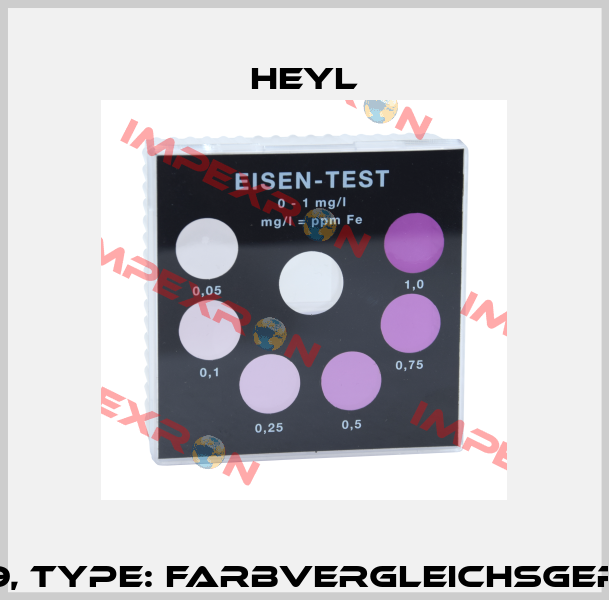Order No. 410549, Type: Farbvergleichsgerät Eisen 0-1 mg/l Heyl