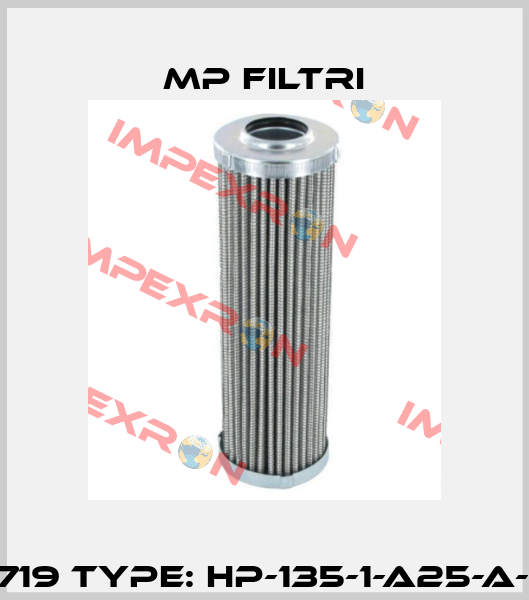 P/N: 1719 Type: HP-135-1-A25-A-N-P01 MP Filtri