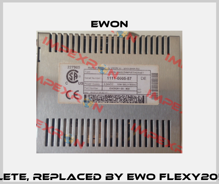WEW26261 obsolete, replaced by EWO FLEXY20500+EWO FLC3701 Ewon