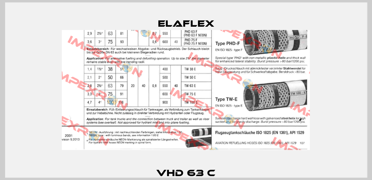 VHD 63 C Elaflex