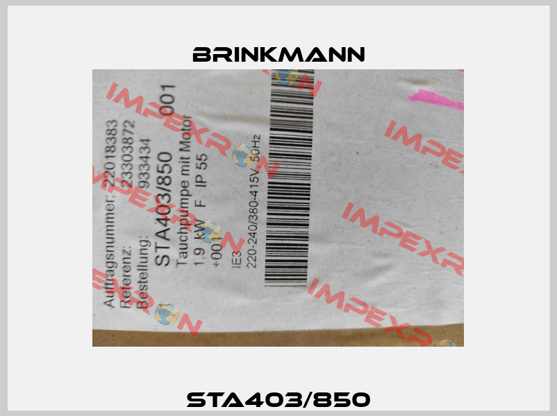 STA403/850 Brinkmann
