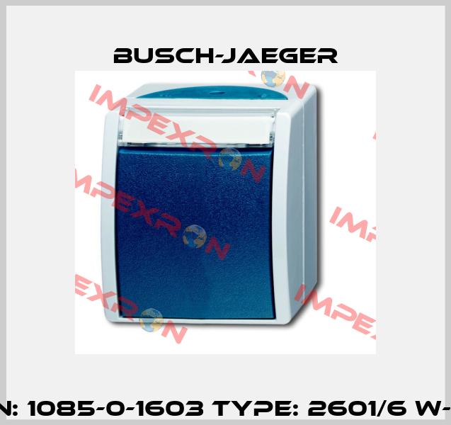P/N: 1085-0-1603 Type: 2601/6 W-53 Busch-Jaeger