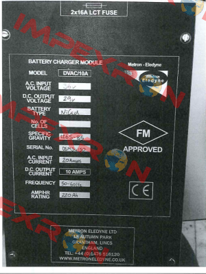 E-30374-SU-7  Metron Eledyne Ltd