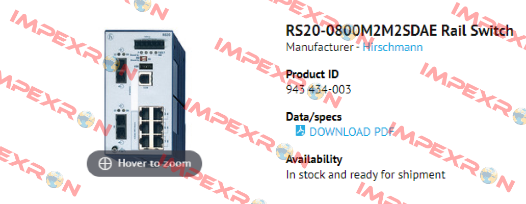 RS20-0800M2M2-SDAE Belden (Lumberg / Hirschmann)