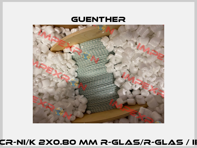 NiCr-Ni/K 2x0.80 mm R-Glas/R-Glas / IEC Guenther