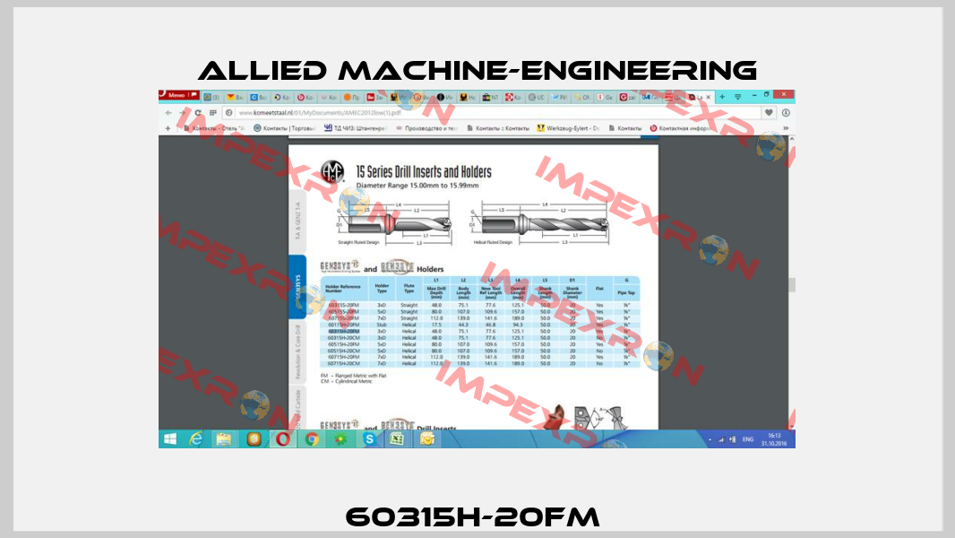 60315H-20FM  Allied Machine-Engineering