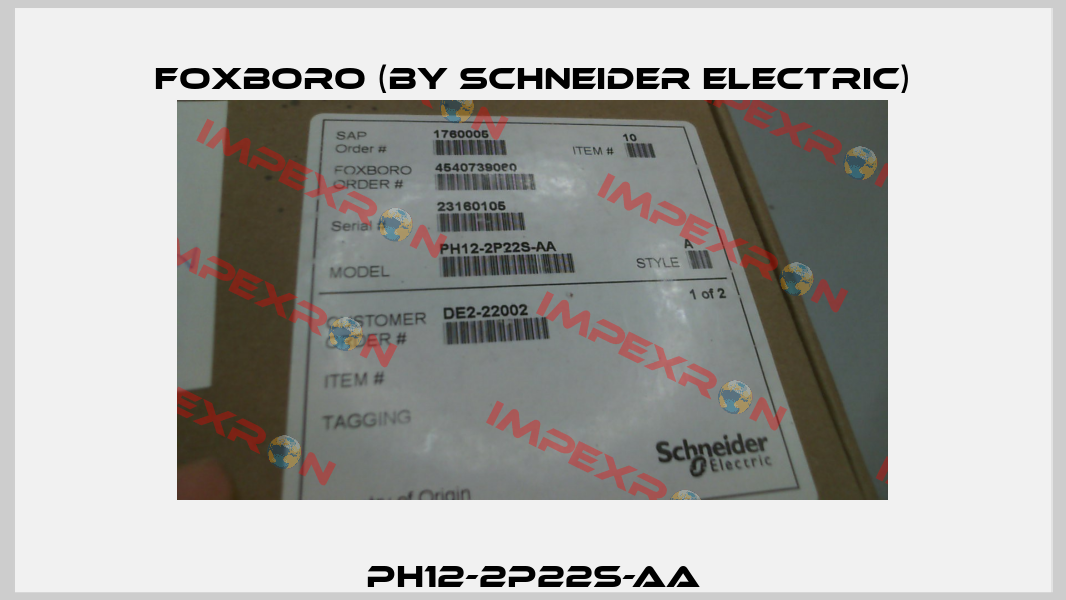 PH12-2P22S-AA Foxboro (by Schneider Electric)