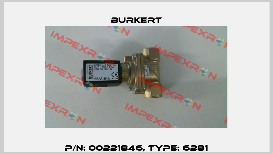 p/n: 00221846, Type: 6281 Burkert