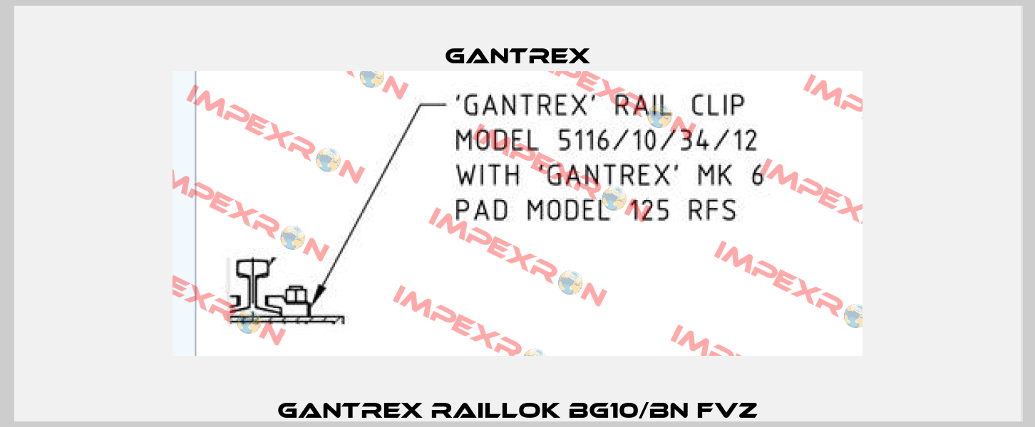 GANTREX RailLok BG10/BN fvz Gantrex