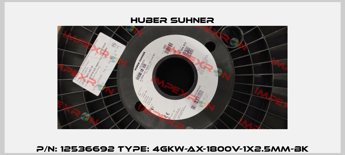p/n: 12536692 type: 4GKW-AX-1800V-1X2.5MM-BK Huber Suhner