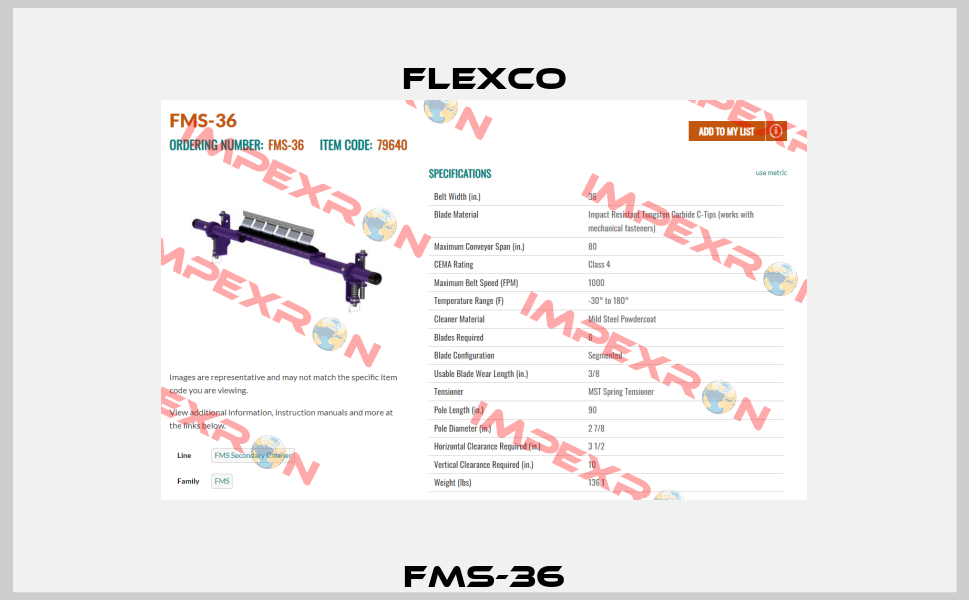FMS-36 Flexco