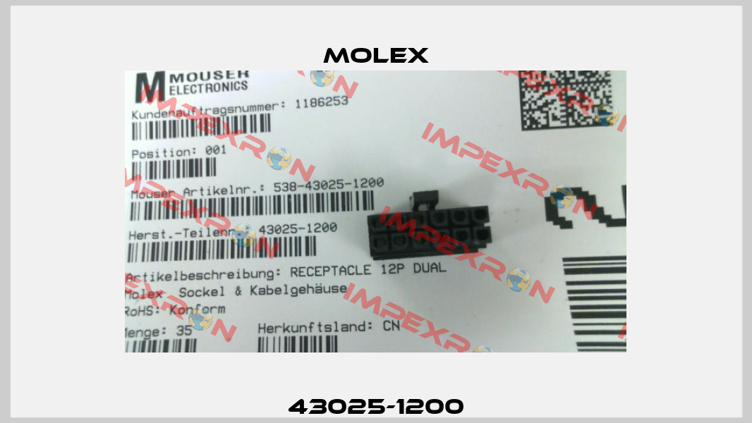 43025-1200 Molex