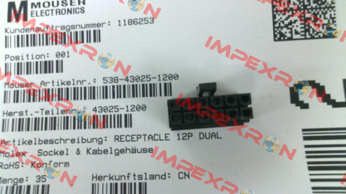 43025-1200 Molex