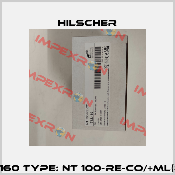 P/N: 1712.160 Type: NT 100-RE-CO/+ML(8211.000) Hilscher