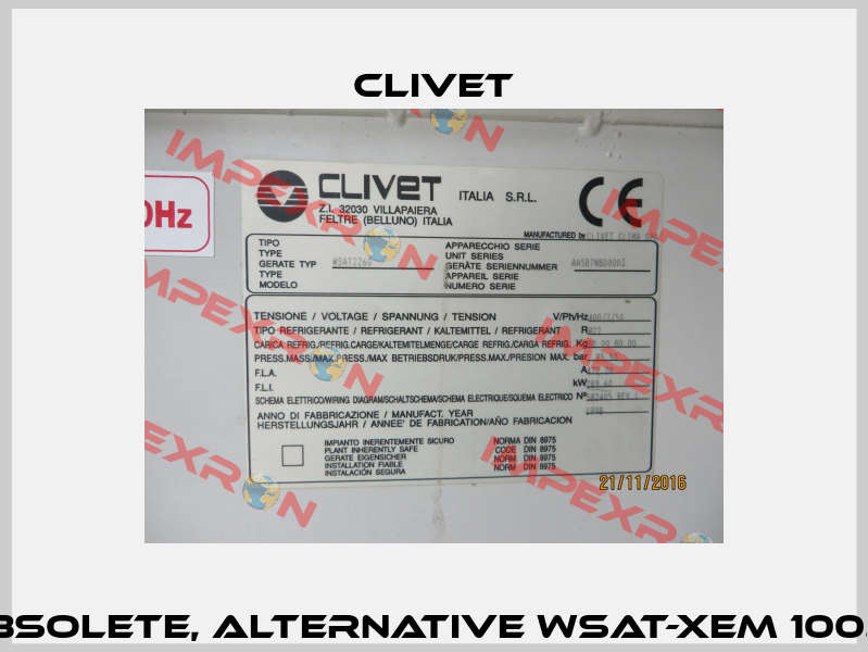 WSAT2260 - obsolete, alternative WSAT-XEM 100.4 Excellence  Clivet